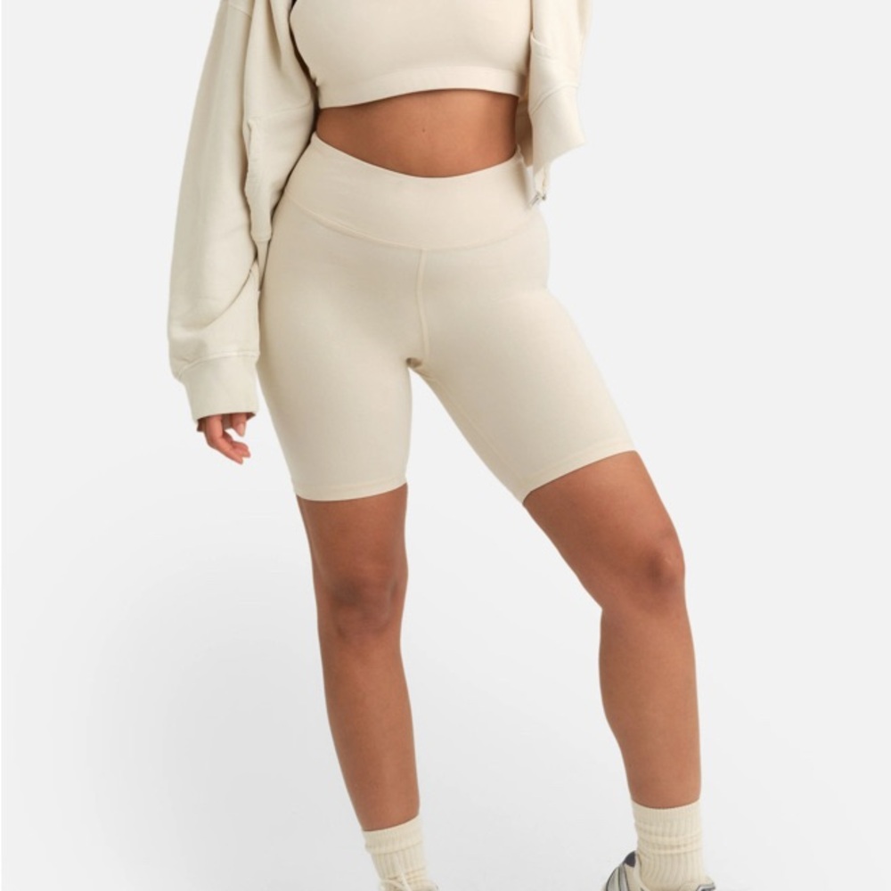 MATE the Label Cream Athletic Shorts